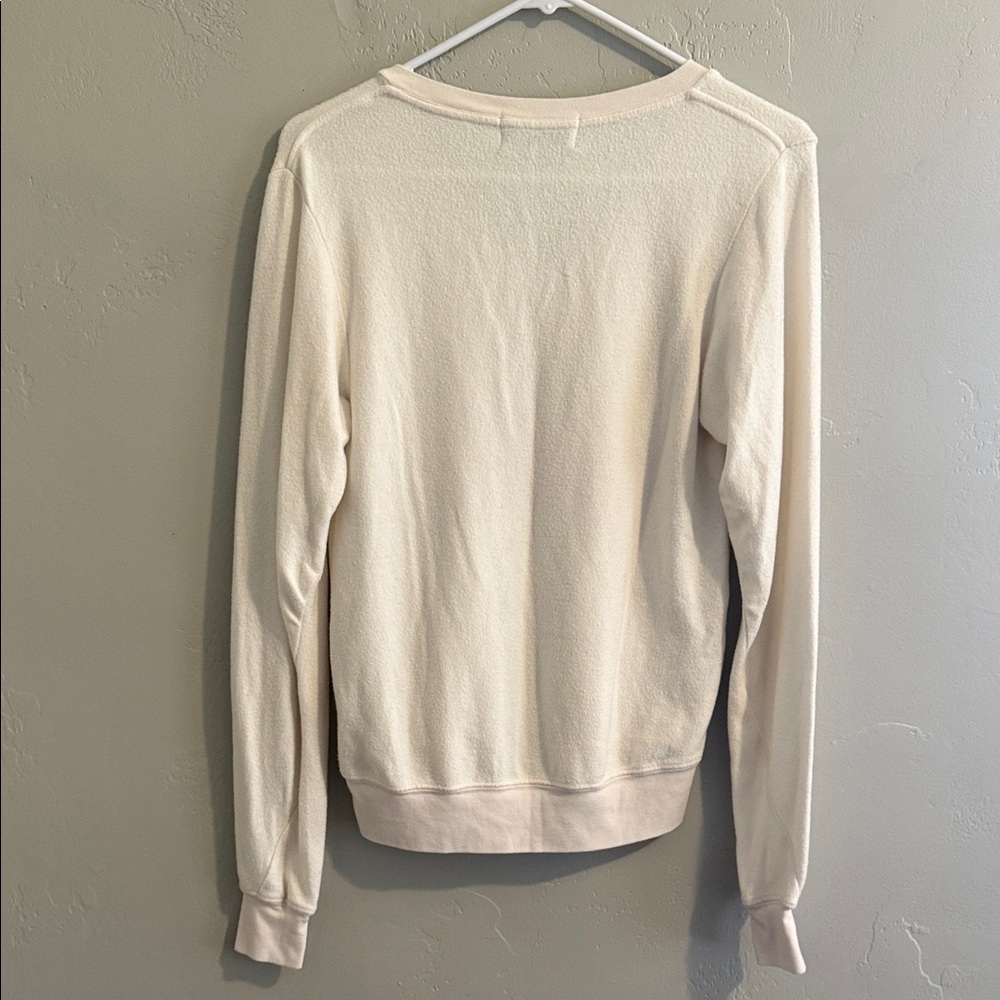 Wildfox Cream V-Neck Halloween Sweatshirt XSmall - Picture 7 of 8